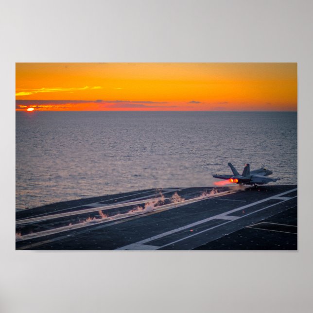 Póster Super Cuerno F/A-18E (Frente)