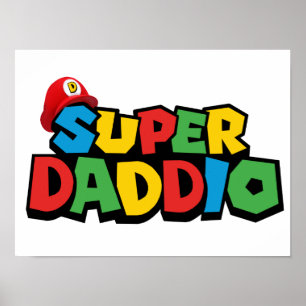 Póster Super Daddio para el mejor papá