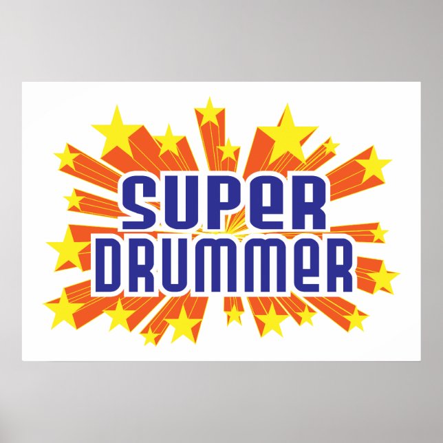 Póster Super Drummer (Frente)