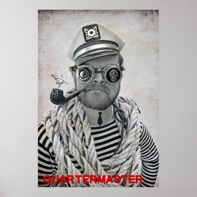 Póster ¡Super Guay Pirate Quartermaster Poster! (Frente)