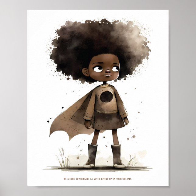 Póster Super Héroe  (Frente)