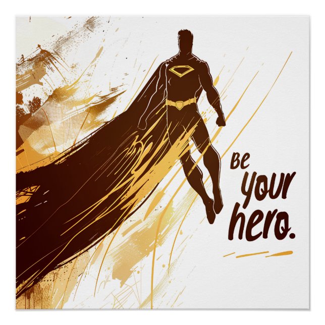 Póster Super Héros Minimaliste (Anverso)