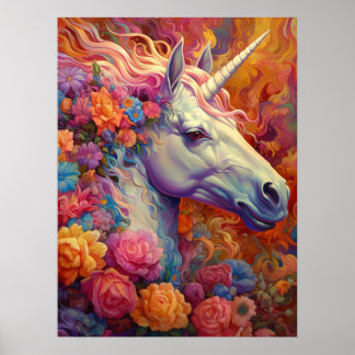 Póster súper lindo Poster de unicornio fiesta