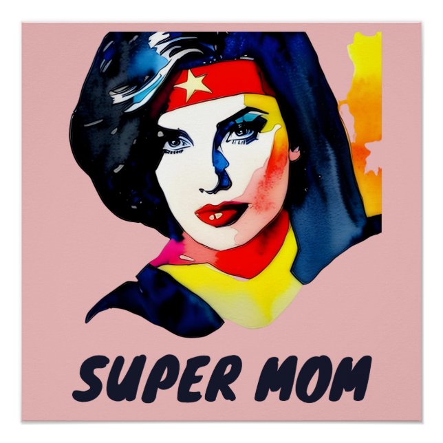 Póster Super Mamá (Anverso)