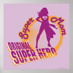 Póster Super mamá original Super Héroe