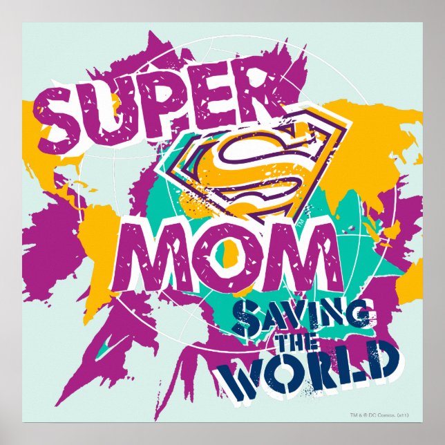 Póster Super Mamá salvando el mundo (Frente)