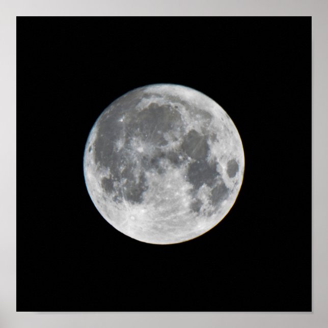 Póster Super Moon | Mendota Heights Minnesota (Frente)