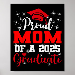 Póster Super Orgullosa Madre De 2025 Graduada Superior