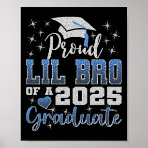 Póster Súper Orgulloso Hermano Lil De La Familia Graduada