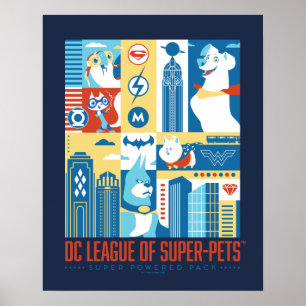 Póster Super Powered Pack Art Deco Metropolis
