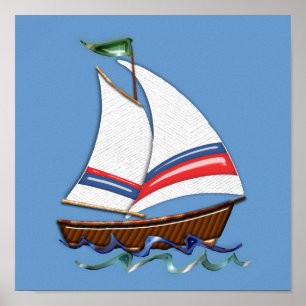 Póster Super Sailboat