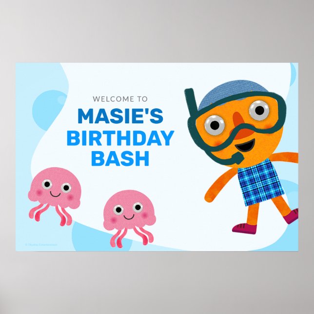 Póster Super Simple | Fiesta de natación de Noodle & Pals (Frente)