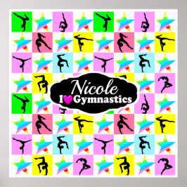 PÓSTER SUPER STAR GYMNAST DISEÑO CHICA