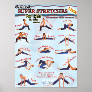Póster Super Stretches de Jereflexy para niños