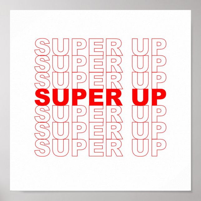 Póster Super Up Gracias (Frente)