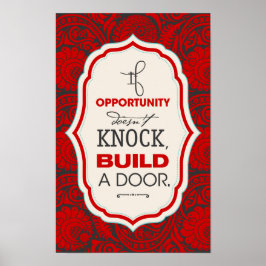 Póster Superar obstáculos Cita motivacional