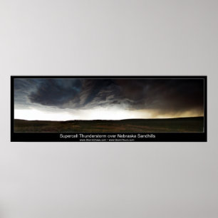 Póster Supercell sobre Nebraska Sandhills