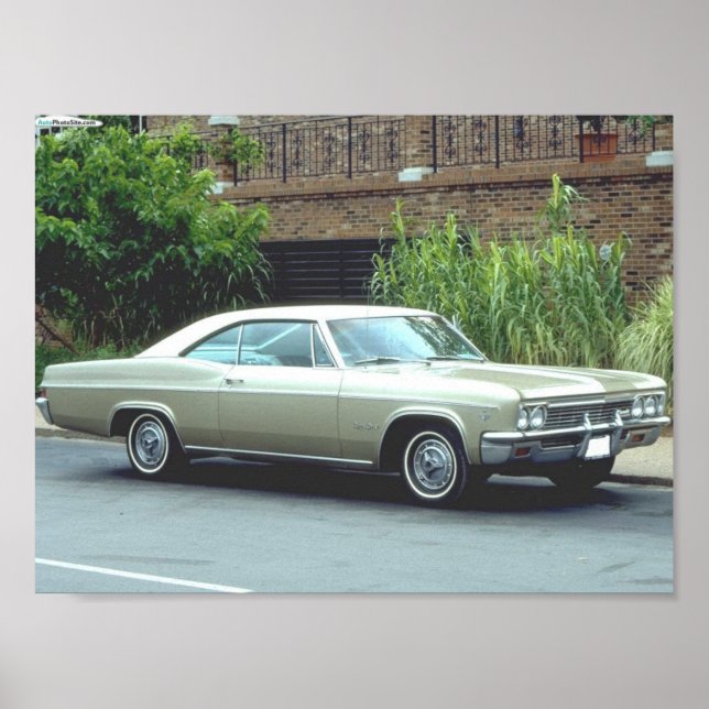 Póster Superdeporte de Chevrolet Impala 1966 (Frente)
