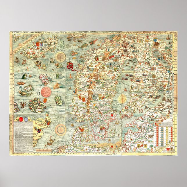 Póster Superdimensionado mapa de diversión infantil "Yo e (Frente)