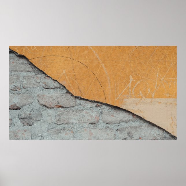 Póster Superficie de hormigón gris (Frente)