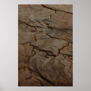 Póster Superficie de madera marrón y negra