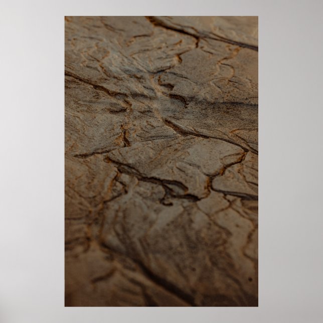 Póster Superficie de madera marrón y negra (Frente)