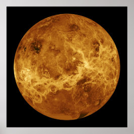 Póster Superficie del planeta Venus