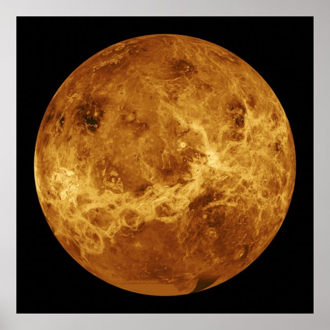 Póster Superficie del planeta Venus (Frente)