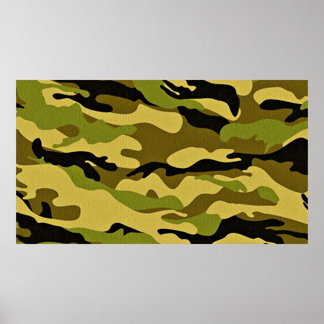 Póster Superficie del soldado de camuflaje textil (Frente)