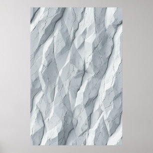 Póster Superficie desmoronada: Geometría abstracta