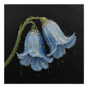Póster Superficie floral elegante: belleza de flor textur