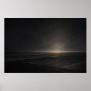Póster Superficie horizontal negra — Aurema