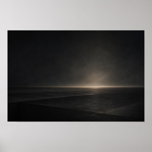Póster Superficie horizontal negra — Aurema (Frente)