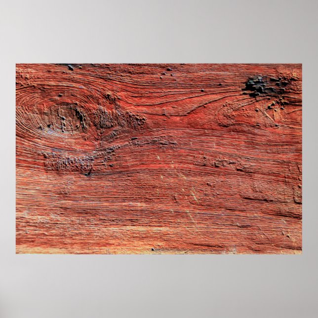 Póster Superficie maderera dura antigua y rústica, fondo (Frente)