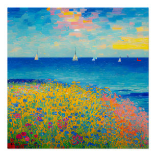 Póster Superficie marítima 08