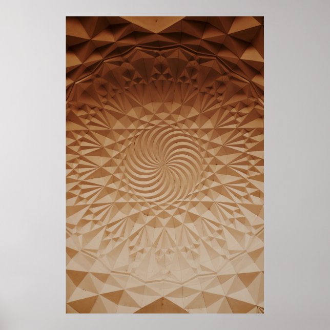 Póster superficie marrón Grabado en relieve (Frente)