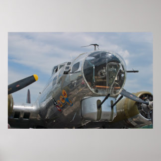 Póster SuperFortress B-17G con disparo frontal