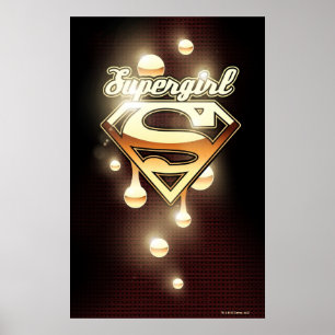 Póster Supergirl Gold Drips