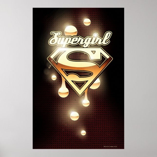 Póster Supergirl Gold Drips (Frente)