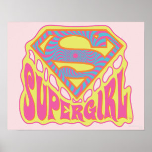 Póster Supergirl Groovy Logo