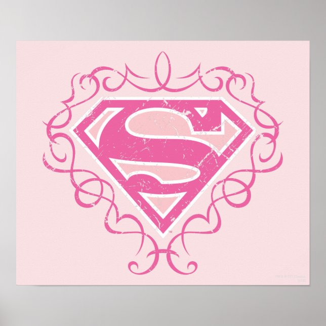 Póster Supergirl Pink Strips (Frente)