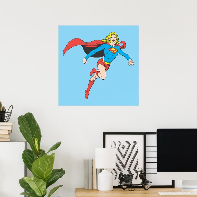 Póster Supergirl Pose 1 (Oficina en casa)