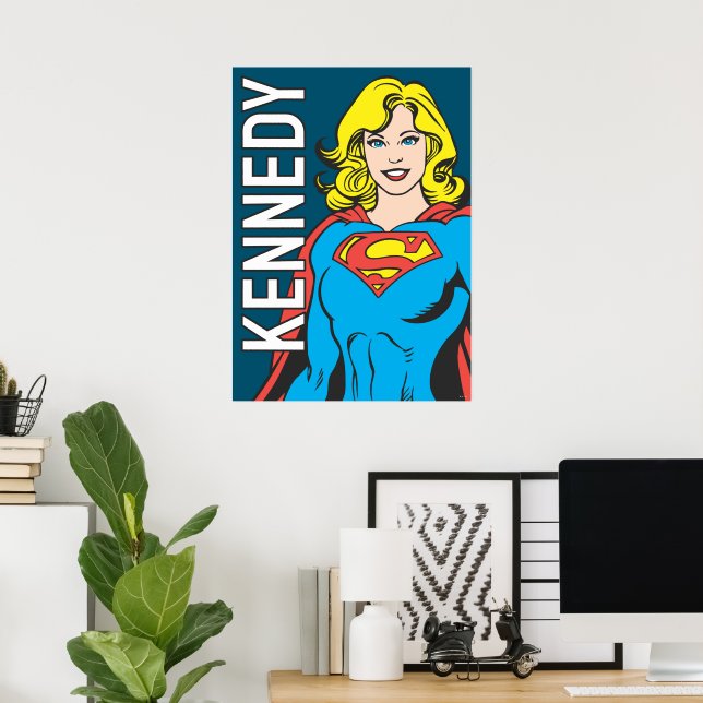 Póster Supergirl Poses (Oficina en casa)