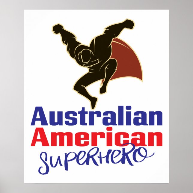Póster Superhéroe australiano (Frente)