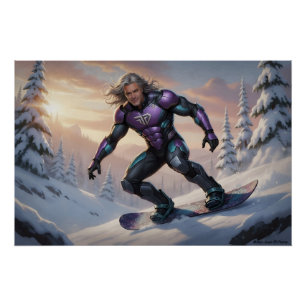 Póster Superhéroe de invierno