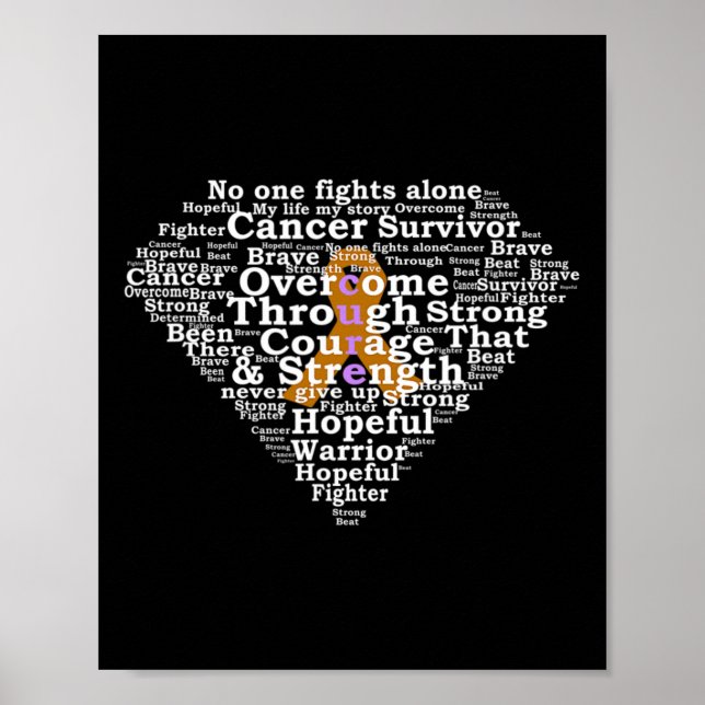 Póster Superhéroe del cáncer infantil (Frente)
