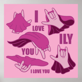 Póster Superhéroe ILY - Diseño ASL