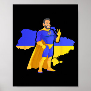 Póster Superhéroe Ucraniano - Superhéroe Ucraniano - Mapa
