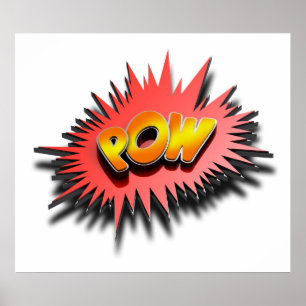 Póster Superheroína POW - Poster