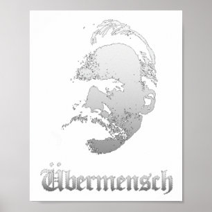 Póster Superhombre – Friedrich Nietzsche Mejor Filósofo A